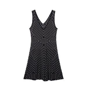 Desigual Viscose V-Neck Sleeveless Printed Dress